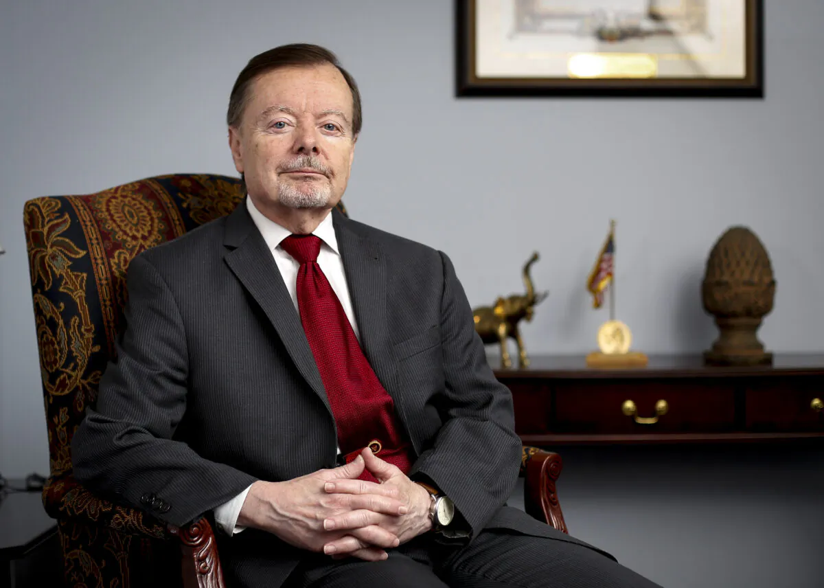 Hon. Commissioner Gary Bauer, U.S. Commission on International Religious Freedom, in Washington on May 9, 2019. (Samira Bouaou/The Epoch Times)