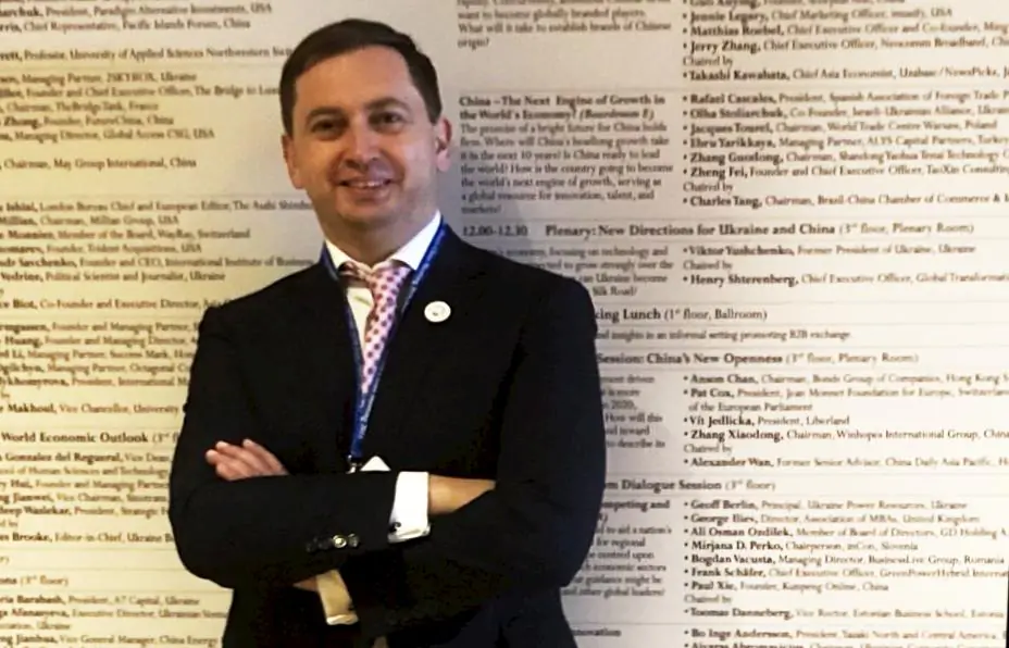 Sergei Millian at the 2018 Horasis conference in Kyiv, Ukraine, in October 2018. (Sergei Millian)
