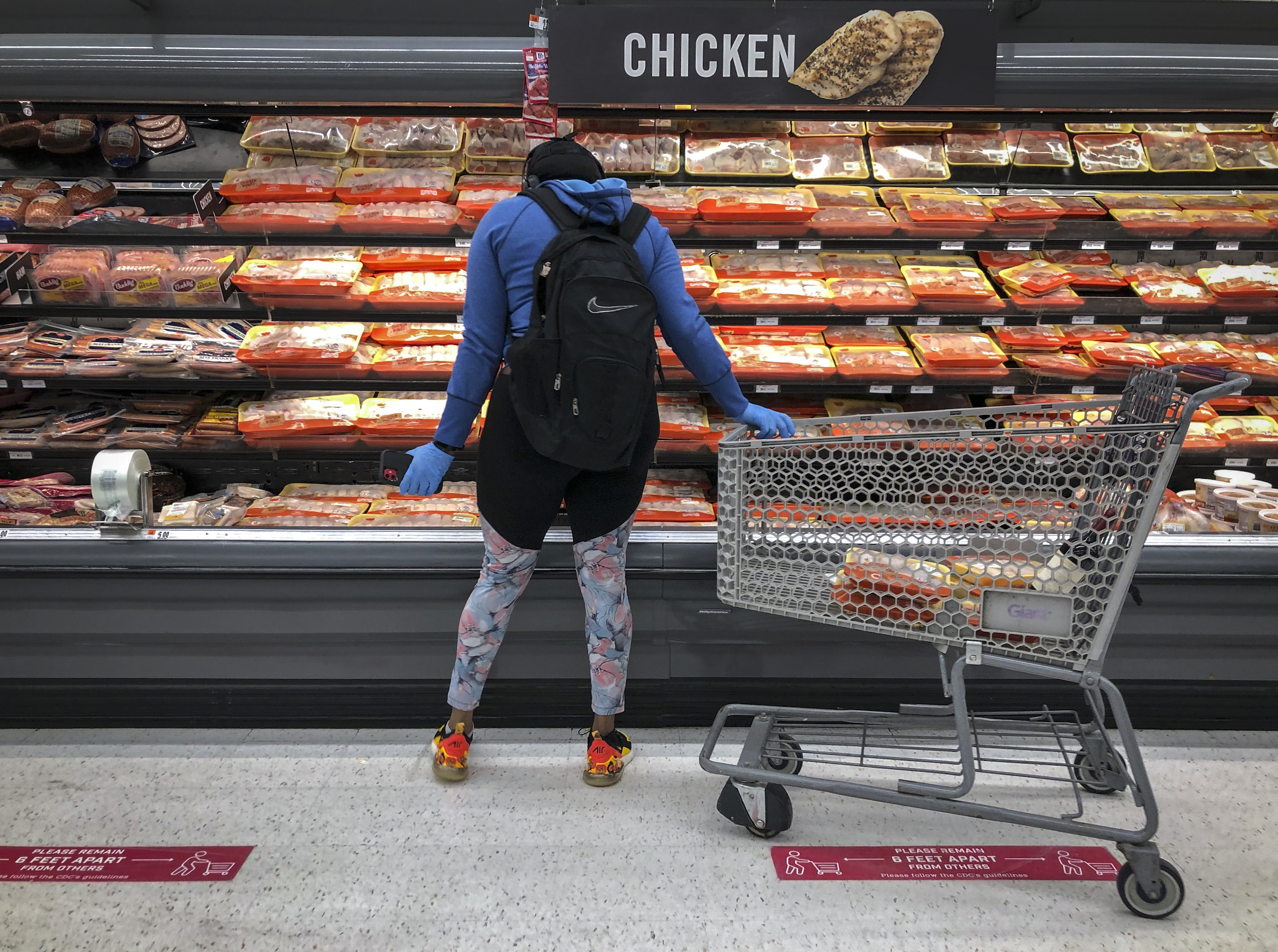chicken-and-meat-section-at-a-grocery-store