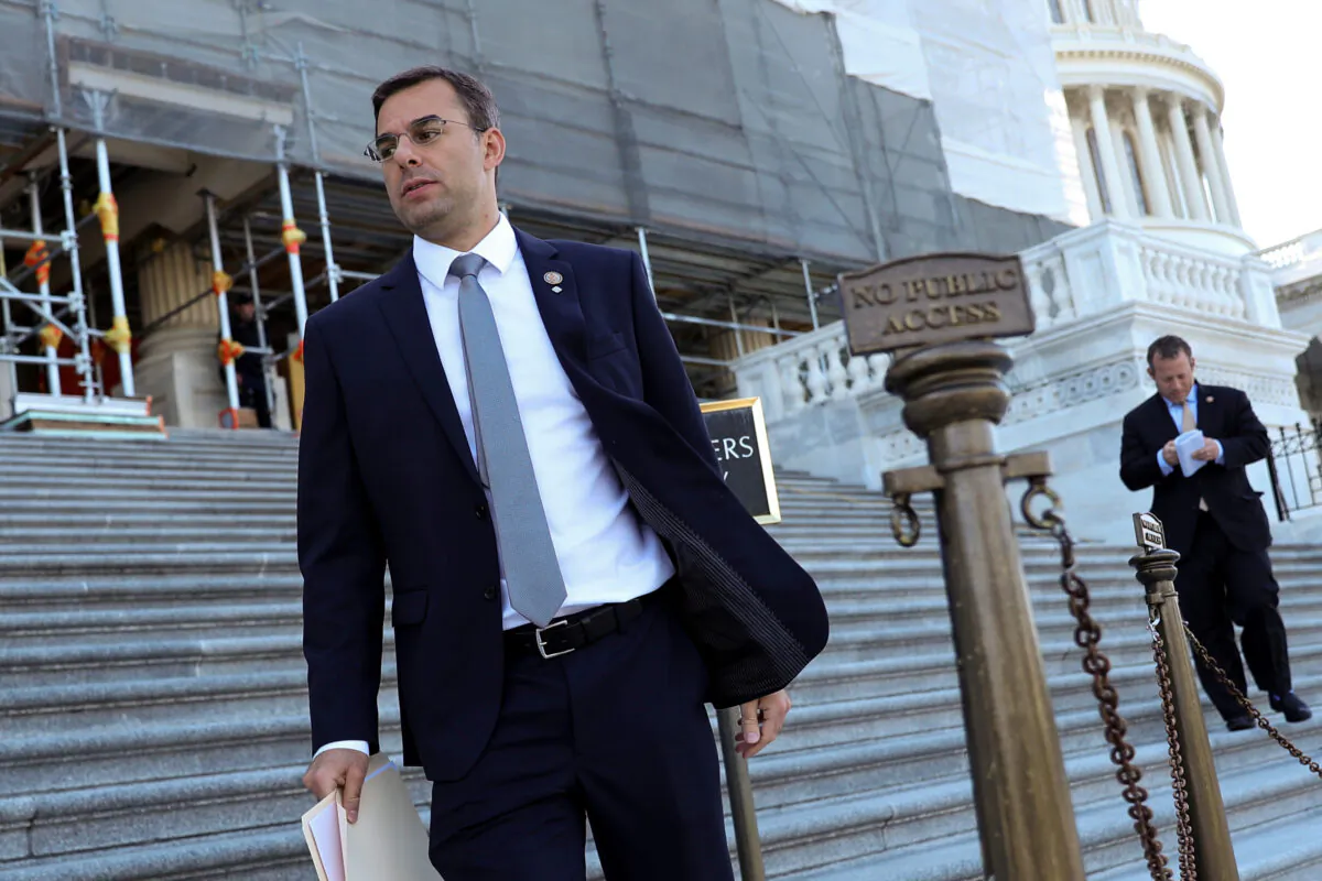 Rep. Justin Amash (I-MI) at the U.S. Capitol in Washington, on July 10, 2019. (Jonathan Ernst/Reuters)