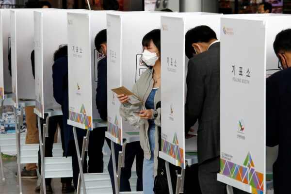 South Korea votes during pandemic