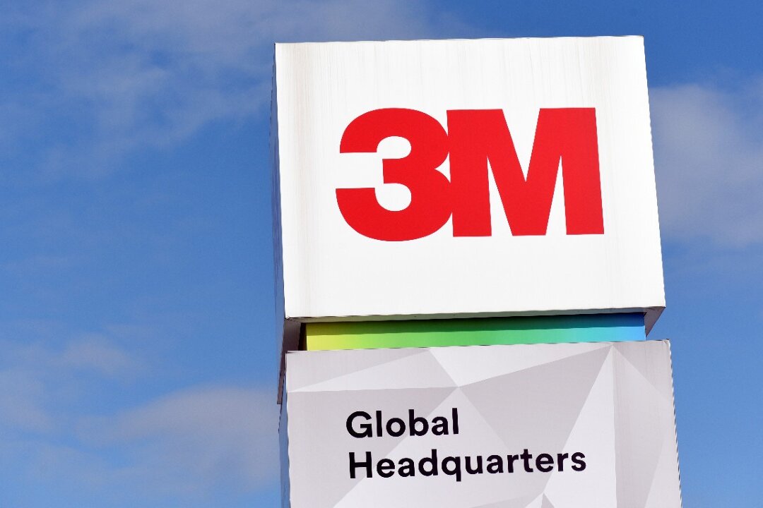 The 3M logo is seen at its global headquarters in Maplewood, Minn., on March 4, 2020. (Nicholas Pfosi/Reuters) 
