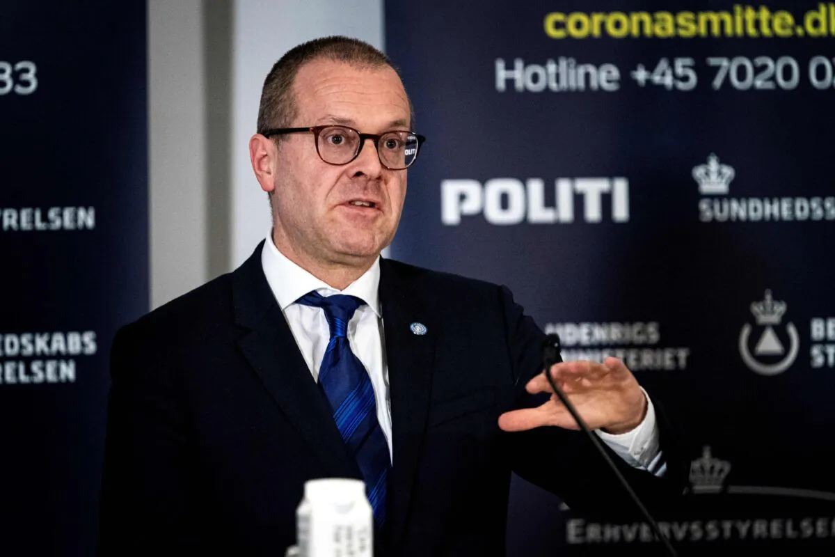 World Health Organization (WHO) European director Hans Kluge speaks at a press conference on COVID-19 in Copenhagen, Denmark, on March 27, 2020. (Ida Guldbaek Arentsen/Ritzau Scanpix/AFP/Getty Images)