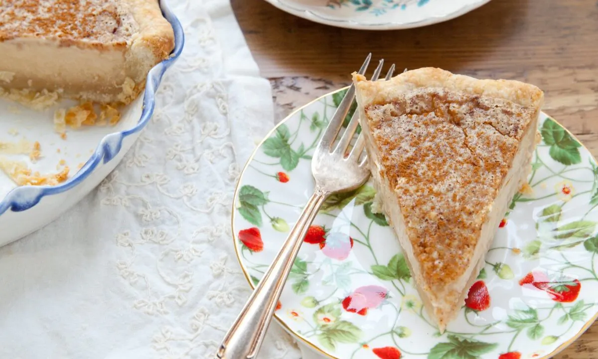 Sugar cream pie, also called Hoosier pie, features a rich, custard-like filling in a crisp crust. (Annieseats via Flickr/CC BY-ND 2.0)