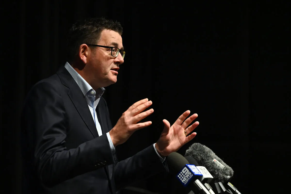 Victorian Premier, Daniel Andrews, Melbourne, Australia, April 27, 2020. (Quinn Rooney/Getty Images)