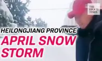 Waist High Snow Hits Northeastern China