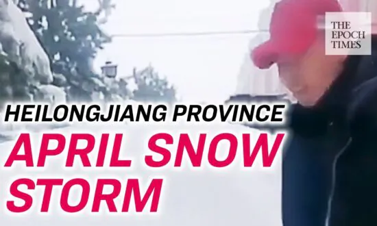 Waist High Snow Hits Northeastern China