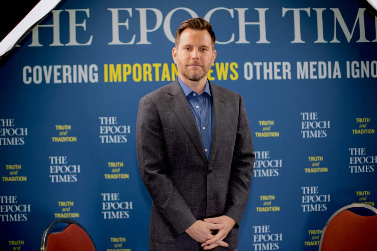 Dave Rubin, host of the Rubin Report, in West Palm Beach, Fla., on Dec. 21, 2019. (Brendon Fallon/The Epoch Times)