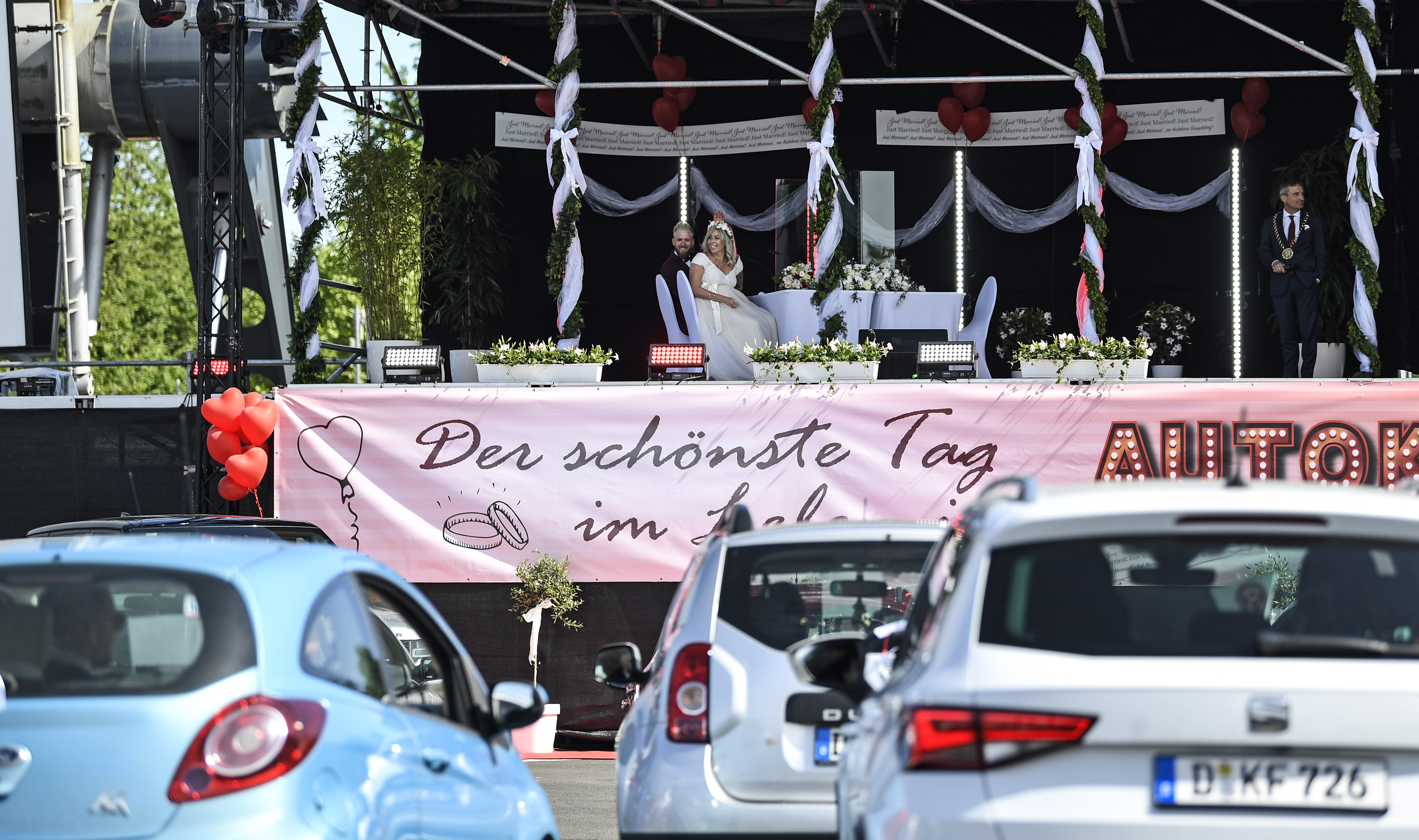 Virus Outbreak Germany Wedding