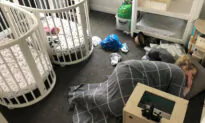 Dad Finds His Exhausted Wife Taking a Nap on the Floor and Has a Touching Response