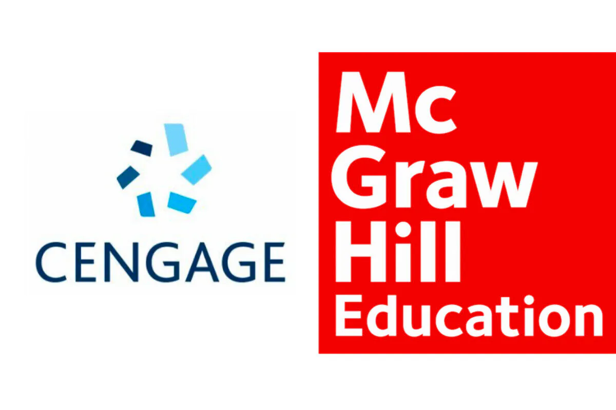 Logos of Cengage and McGrw-Hill. (Illustration/Epoch Times)