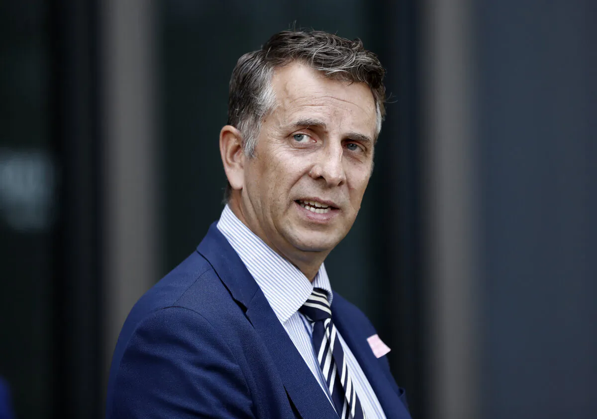 NSW Minister for Transport Andrew Constance speaks during a media briefing on April 29, 2020 in Sydney, Australia. (Ryan Pierse/Getty Images)