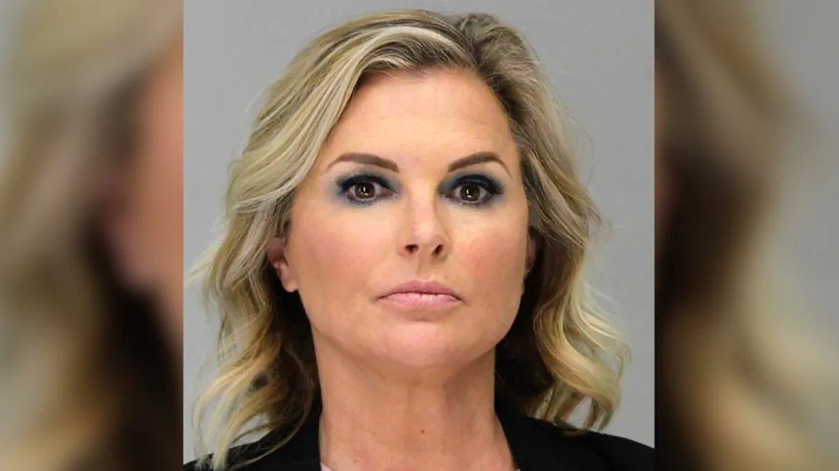 Shelly Luther in a booking photo on May 5, 2020. (Dallas County Sheriff's Office via AP)