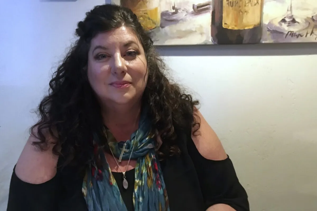 Tara Reade poses for a photo during an interview in Nevada City, Calif., on April 4, 2019. (Donald Thompson/AP Photo)