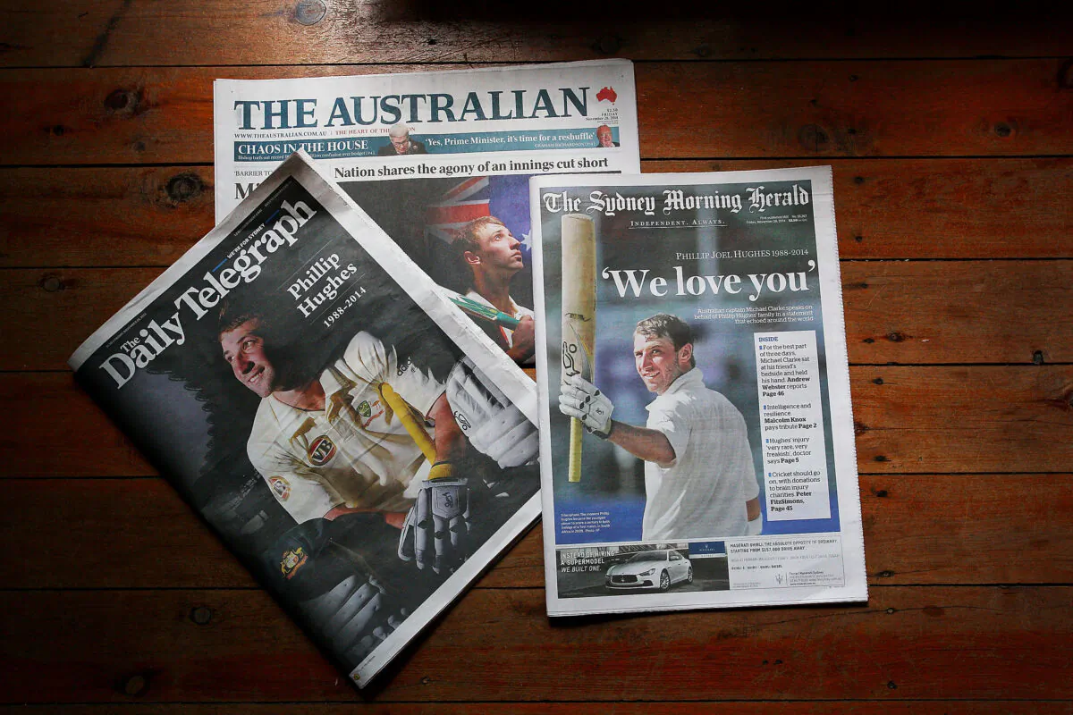 The Australian and Daily Telegraph as two of many newspapers belonging to News Corp.
SYDNEY, AUSTRALIA - NOVEMBER 28, 2014.(Lisa Maree Williams/Getty Images)