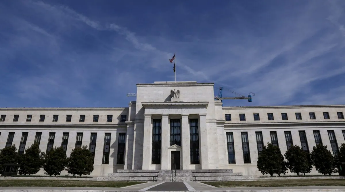 The Federal Reserve Board building on Constitution Avenue Washington on March 27, 2019. (Brendan McDermid/File Photo/Reuters)