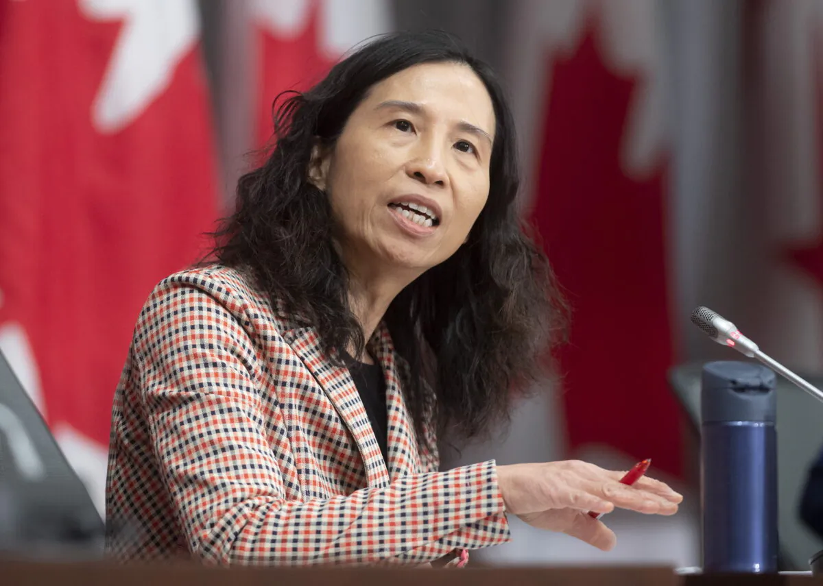 Chief Public Health Officer Theresa Tam speaks during a daily briefing Wednesday May 13, 2020 in Ottawa. (Adrian Wyld/THE CANADIAN PRESS)