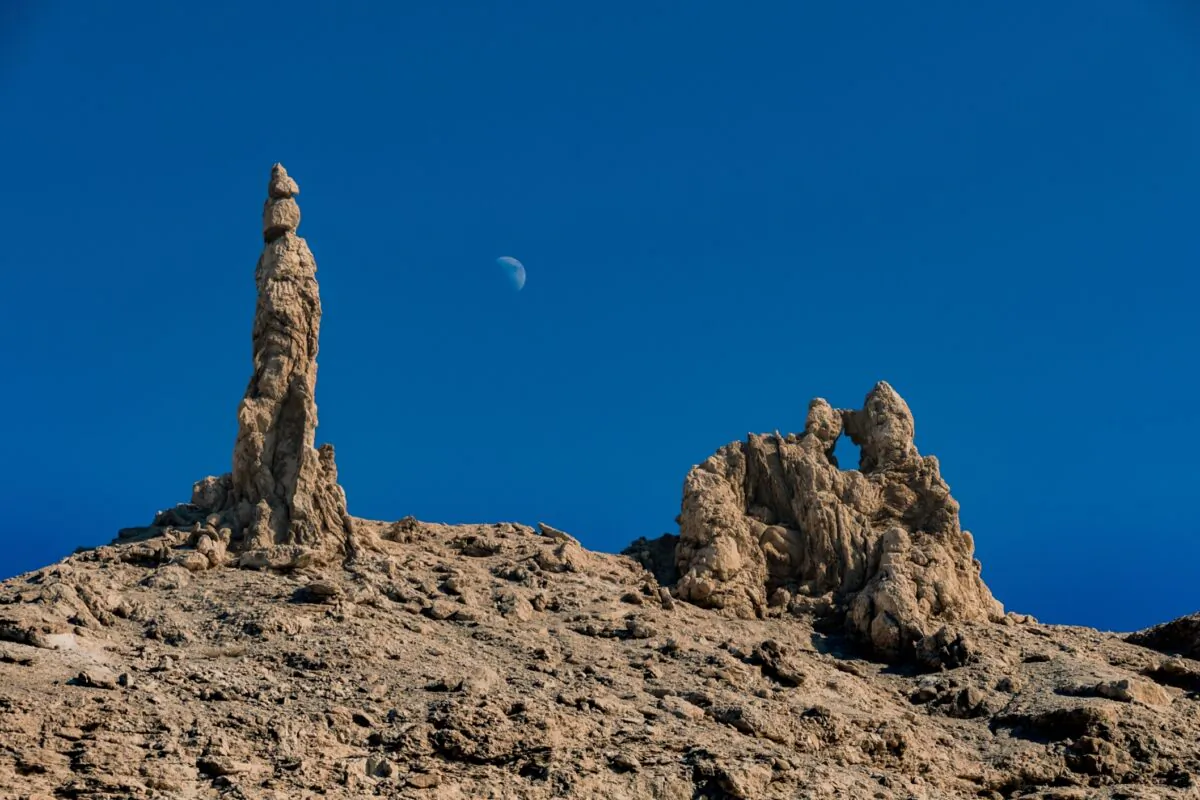 A rock formation venerated as Lot's wife as a pillar of salt. It is located at the Jordan site of the Dead Sea. (Elizabeth Anisclo / Shutterstock)