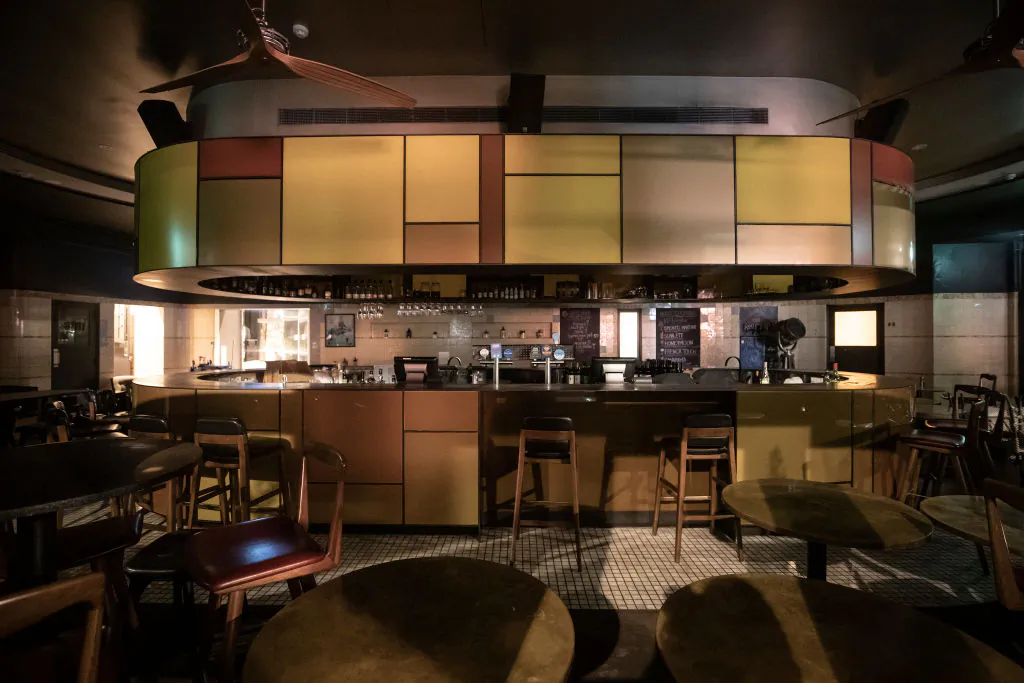 A general view of inside The Old Clare Hotel in Chippendale photographed through a window on May 03, 2020 in Sydney, Australia.  (Ryan Pierse/Getty Images)