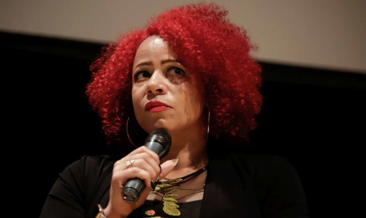 New York Times reporter Nikole Hannah-Jones speaks during the 13th International Congress of Investigative Journalism in São Paulo, Brazil, on June 29, 2018. (Alice Vergueiro/Abraji via Wikimedia Commons)