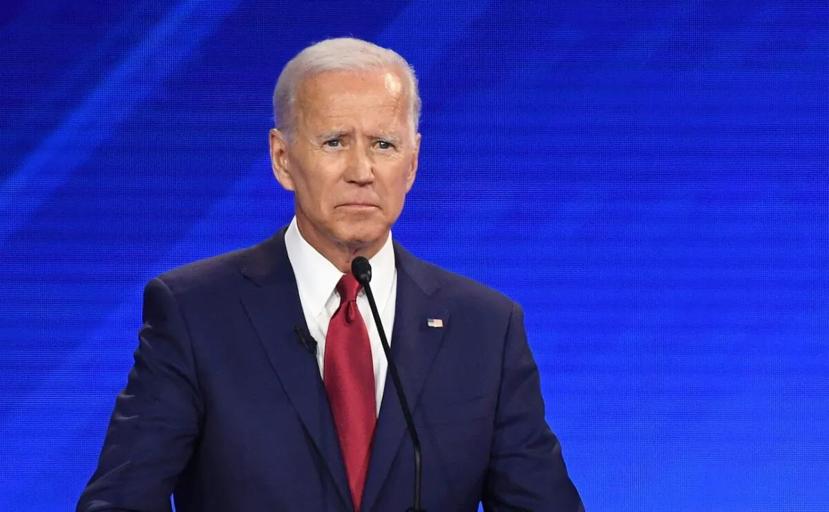 Democratic presidential nominee former Vice President Joe Biden speaks during a primary debate in Houston, Texas on Sept. 12, 2019. (Robyn Beck/AFP via Getty Images)