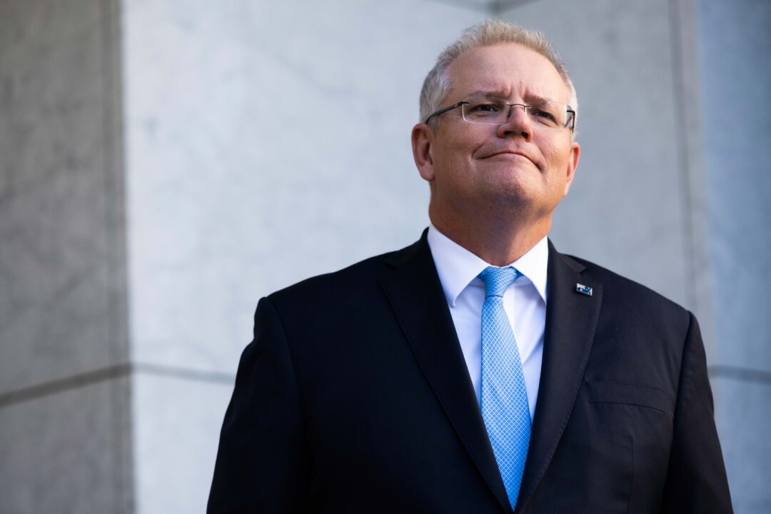 Australian Prime Minister Scott Morrison announced a national mental health plan, Canberra, Australia, May 15, 2020 in . Scott Morrison. (Rohan Thomson/Getty Images)