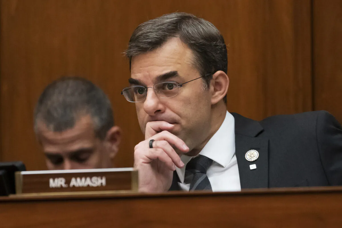 Rep. Justin Amash, R-Mich., listens to a debate on Capitol Hill in Washington, on June 12, 2019. (J. Scott Applewhite/ AP Photo)