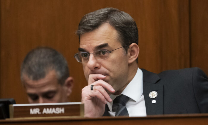 Rep. Justin Amash, R-Mich., listens to a debate on Capitol Hill in Washington, on June 12, 2019. (J. Scott Applewhite/ AP Photo)
