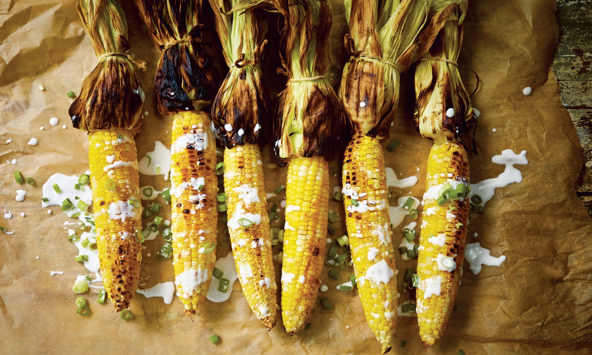 Grilled Corn with Coconut Cream (1)