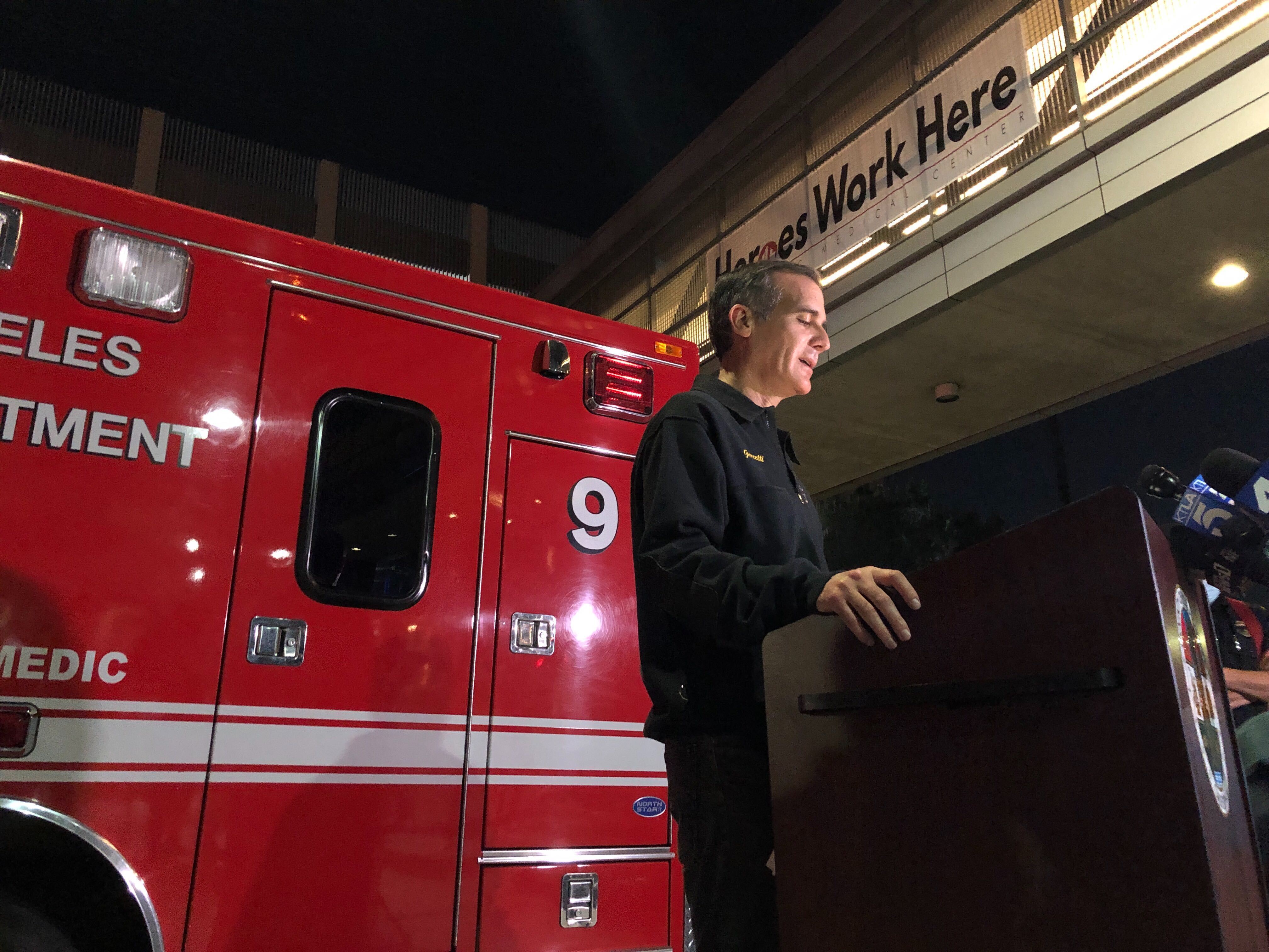 LA explosion mayor Eric Garcetti