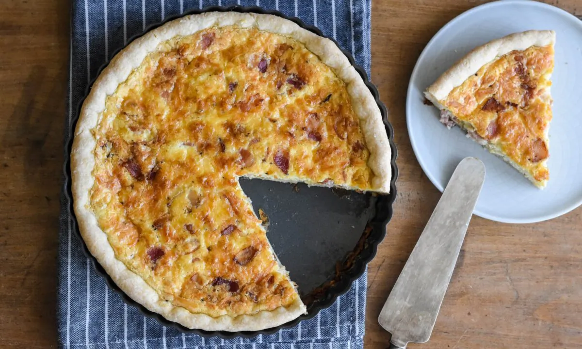 Quiche Lorraine, a classic French dish. (Photo by Audrey Le Goff)