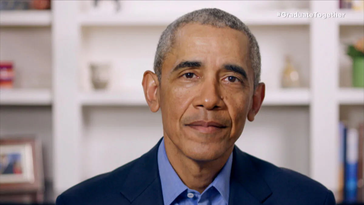In this screengrab, former President Barack Obama speaks during Graduate Together: America Honors the High School Class of 2020, on May 16, 2020. (Getty Images/Getty Images for EIF & XQ)