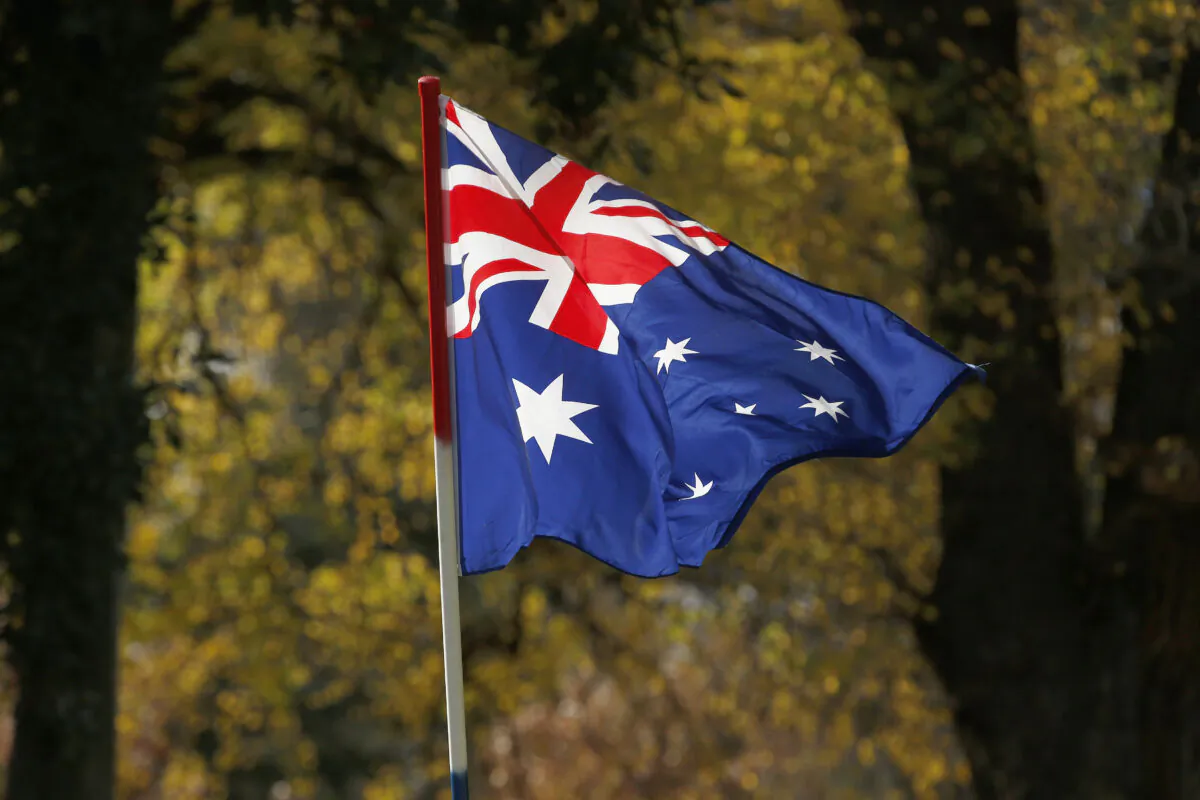 The Australian Flag is seen in Melbourne, Australia, on June 25, 2017. (Darrian Traynor/Getty Images)