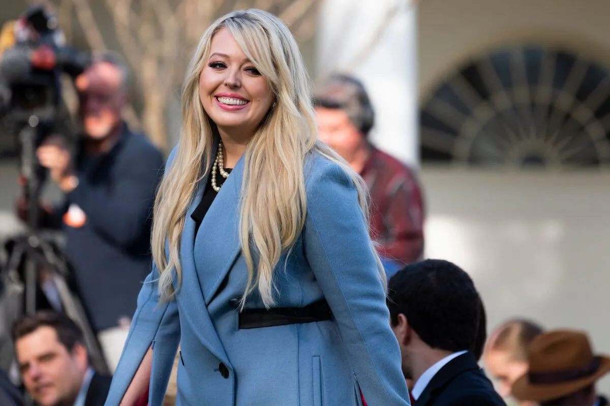 Tiffany Trump, the daughter of President Donald Trump, arrives for the turkey pardoning at the White House in Washington, on November 26, 2019. (Jim Watson/AFP/Getty Images)
