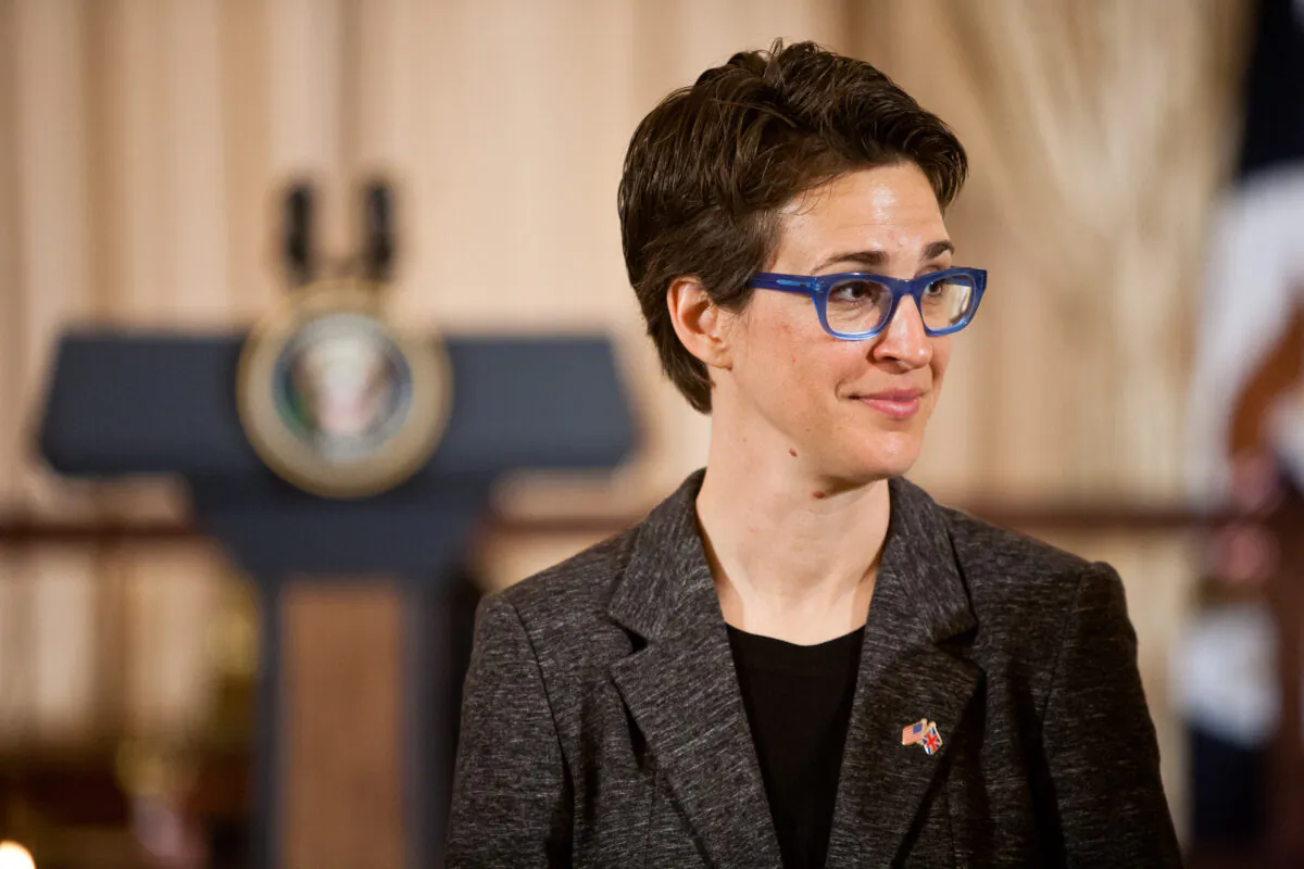 Television host Rachel Maddow in Washington in a file photograph. (Brendan Hoffman/Getty Images)