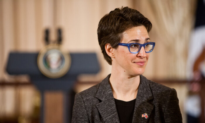 Television host Rachel Maddow in Washington in a file photograph. (Brendan Hoffman/Getty Images)