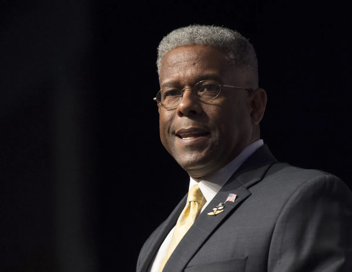 Former congressman and retired Lt. Col. Allen West speaks during Faith and Freedom Coalition's Road to Majority event in Washington on June 19, 2014. (Molly Riley/AP file photo)