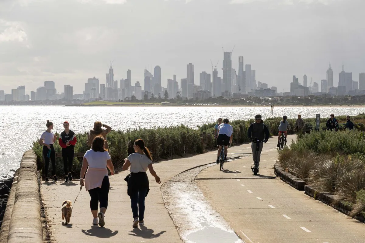 Restrictions lifted to limit of 20 person. Brighton, Melbourne, Victoria, Australia, May 13, 2020. (Daniel Pockett/Getty Images)
