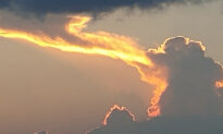 Unusual Cloud Looks Like a Huge ‘Dragon’ Breathing Fire Into the Sky