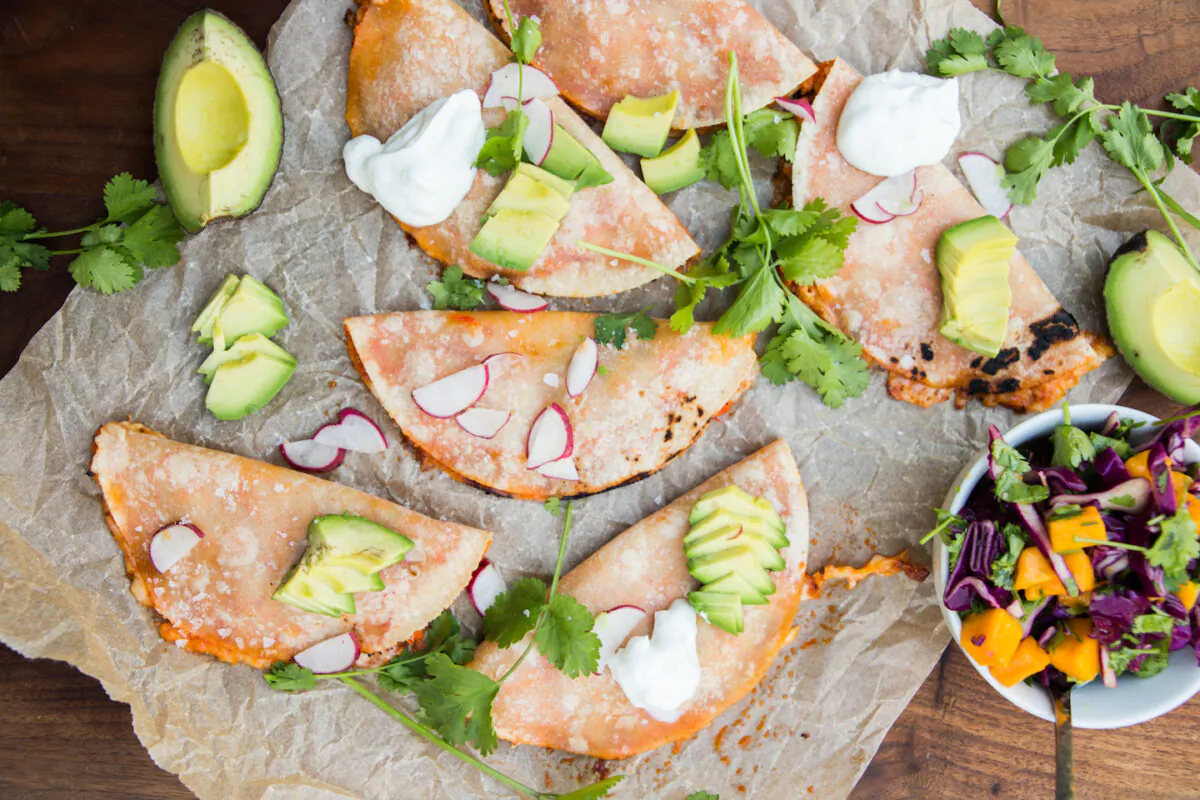 Serve these baked tacos with a choose-your-own-adventure toppings bar: sour cream, sliced radishes, avocado—anything goes. (Photo by Caroline Chambers)
