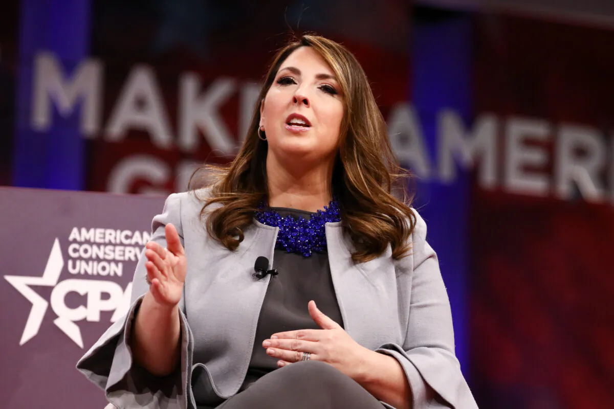 Ronna McDaniel, Chair of the Republican National Committee, at the CPAC convention in National Harbor, Md., on Feb. 28, 2019. (Samira Bouaou/The Epoch Times)