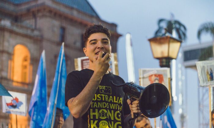 Drew Pavlou, a human rights activist and student at the University of Queensland. (Courtesy of Drew Pavlou)
