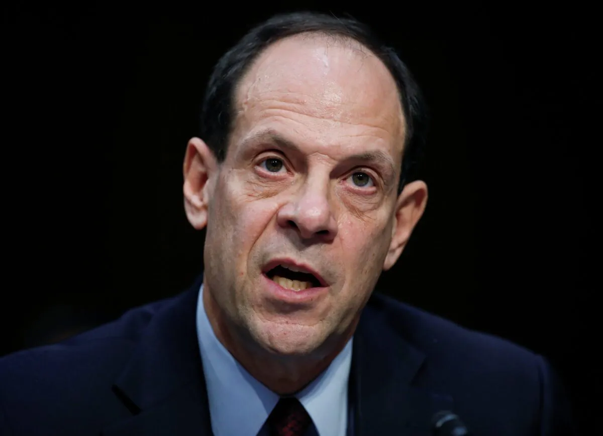 Glenn Fine, then Acting Inspector General, U.S. Department Of Defense, testifies during a Senate Judiciary Committee hearing on Capitol Hill in Washington, on Dec. 6, 2017. (Carolyn Kaster/AP Photo)
