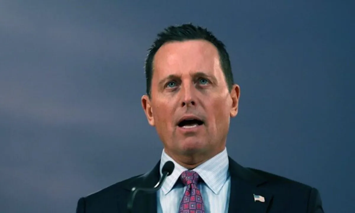 Ambassador Richard Grenell in Belgrade, Serbia, on Jan. 24, 2020. (Darko Vojinovic/AP Photo)