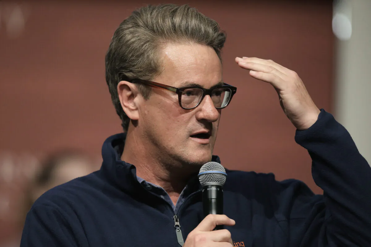 MSNBC television anchor Joe Scarborough takes questions from an audience at forum at the John F. Kennedy School of Government, on the campus of Harvard University, in Cambridge, Mass., on Oct. 11, 2017. (Steven Senne/AP Photo)