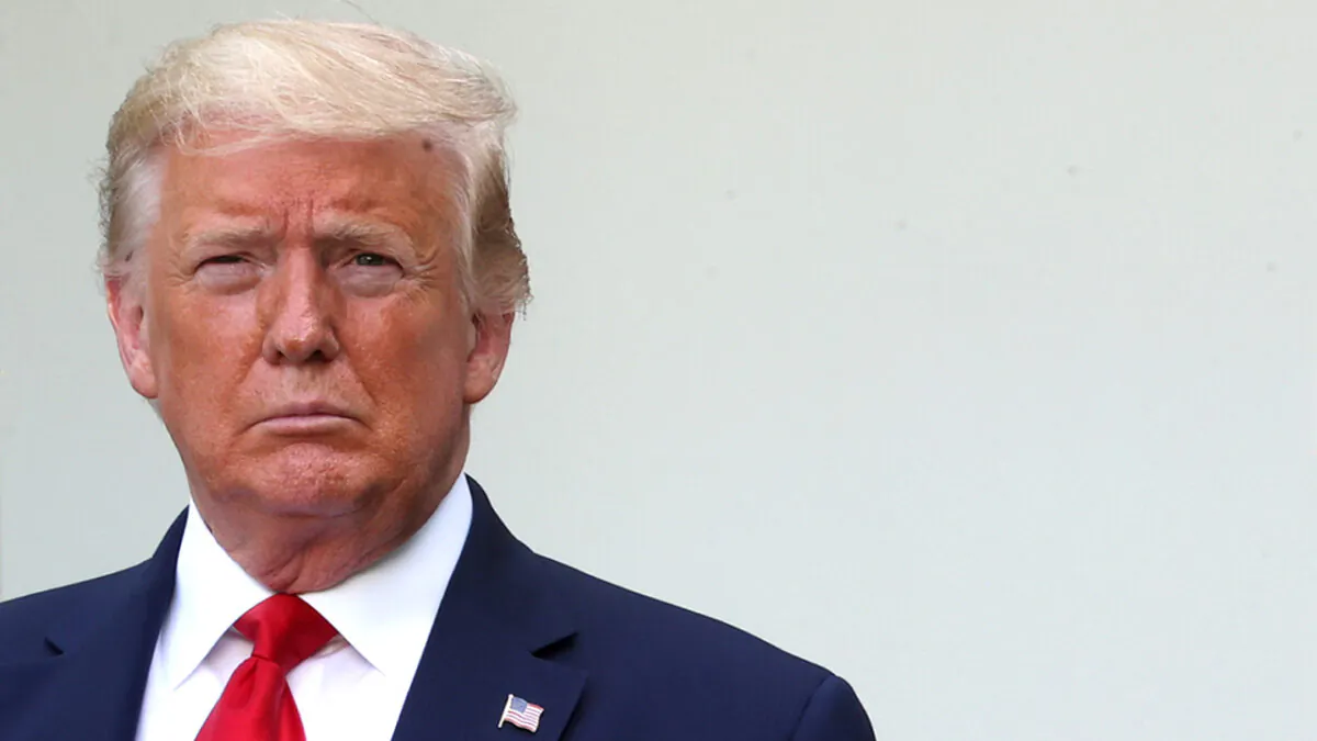 President Donald Trump participates in an event on protecting seniors with diabetes, in the Rose Garden at the White House on May 26, 2020. (Win McNamee/Getty Images)
