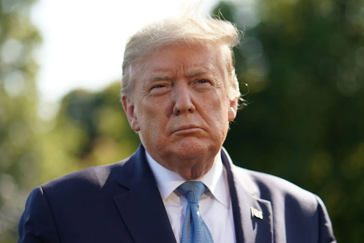 President Donald Trump arrives to speak to the press before departing from the South Lawn of the White House in Washington, on May 15, 2020. (Mandel Ngan/AFP via Getty Images)