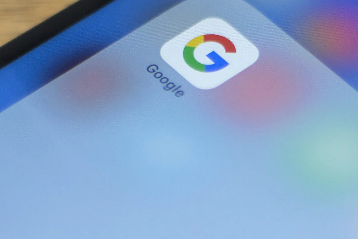The Google logo is seen on a phone in this photo illustration in Washington on July 10, 2019. (Alastair Pike/AFP via Getty Images)