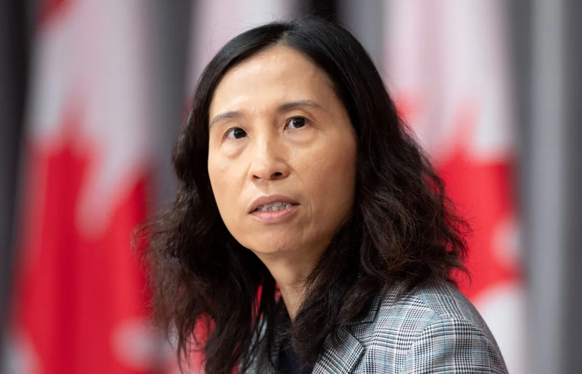 Chief Public Health Officer Theresa Tam responds to a question during a news conference on Parliament Hill on May 28, 2020 in Ottawa. (Adrian Wyld/The Canadian Press)