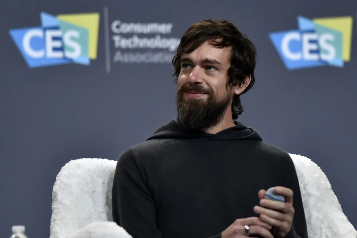 Twitter CEO Jack Dorsey speaks during an event in Las Vegas, Nevada in 2019. (David Becker/Getty Images)